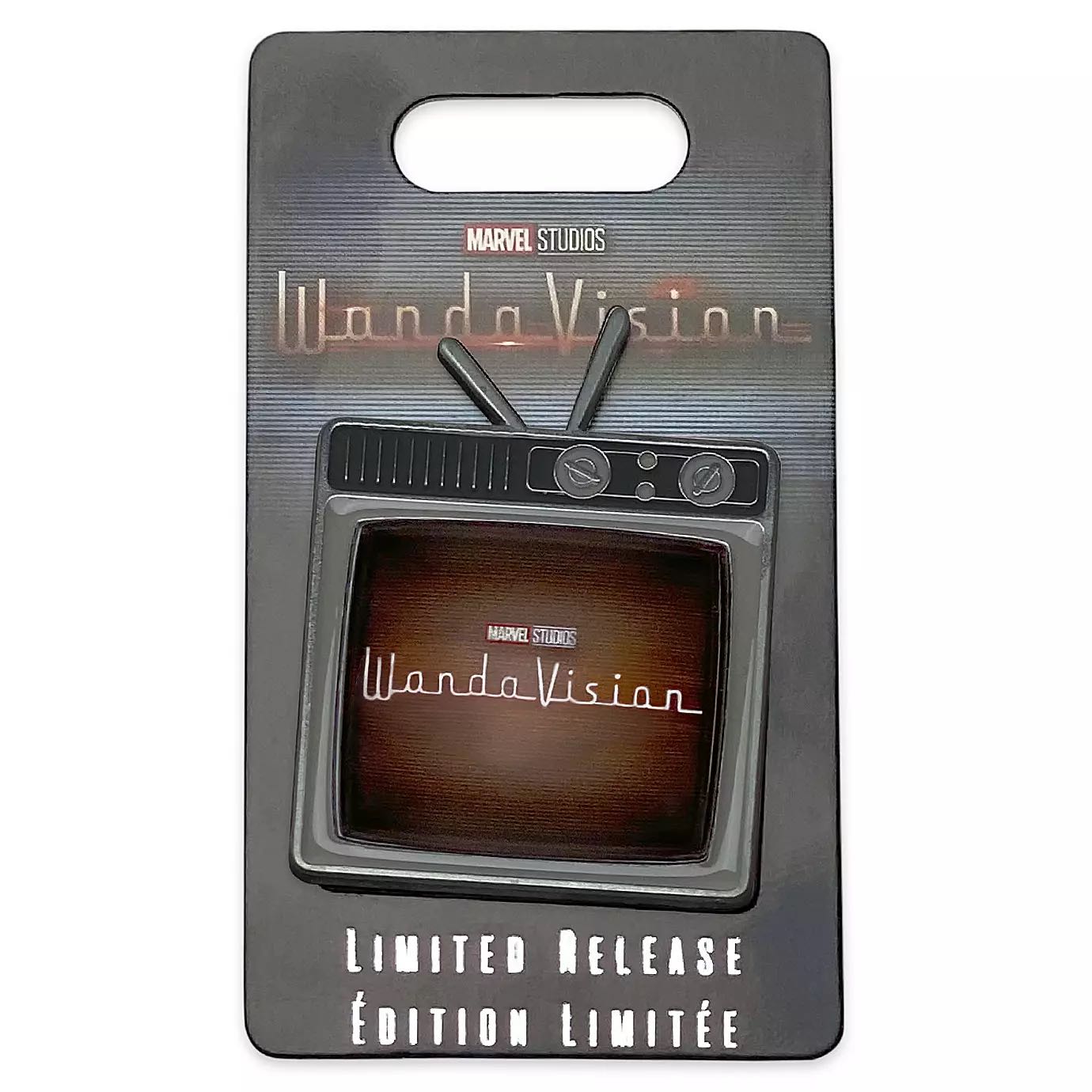 Wanda Vision Logo Pin – Limited Release - Enameled cloisonné with print elements Nickel finish pin collectible - Main Image 3