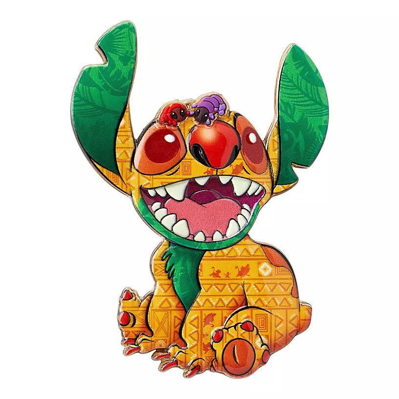 Stitch Crashes Disney Jumbo Pin – The Lion King – Limited Release - Metal / enamel / PVC pin collectible - Main Image 2