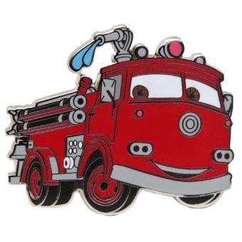 Cars Red The Fire Engine  pin collectible - Main Image 1