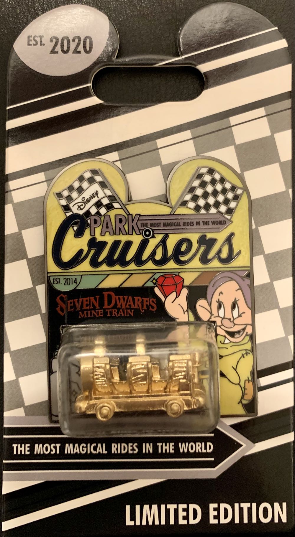 Park Cruisers - 7 Dwarfs Mine Train - Bubble pin collectible [Barcode 400926363683] - Main Image 2