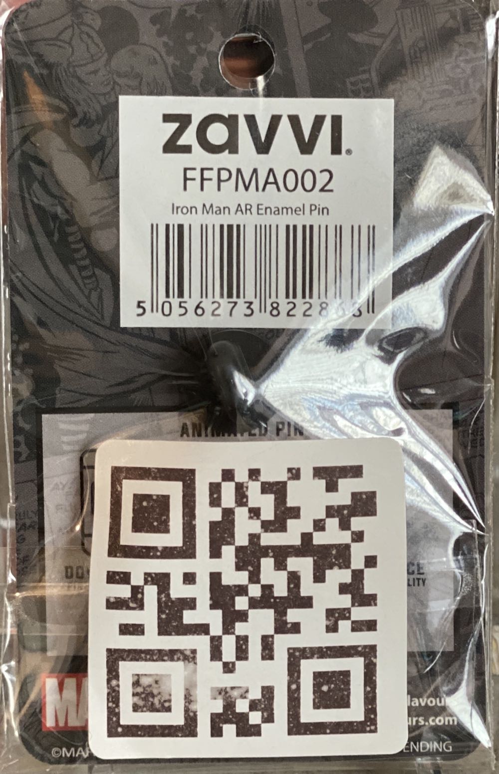 Iron Man Augmented Reality Pin - Enamel Pin pin collectible [Barcode 5056273822868] - Main Image 2