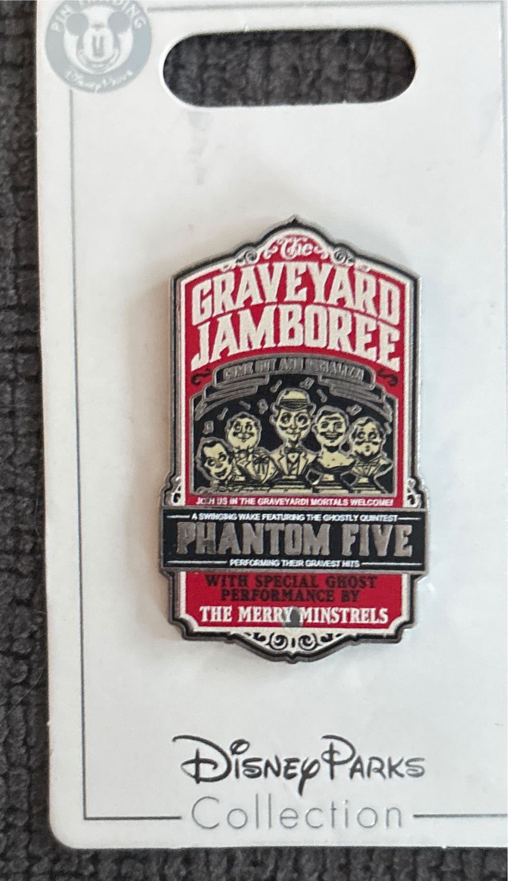 Haunted Mansion Graveyard Jamboree Phantom Five - Open Edition pin collectible [Barcode 400034300044] - Main Image 3