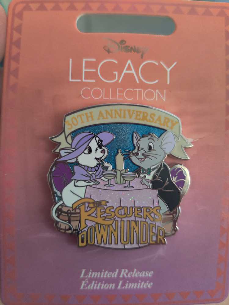 The Rescuers Down Under 30th Anniversary “Legacy Collection” Series - Disney Store Limited Edition Pin - Rack pin collectible [Barcode 465059363412] - Main Image 2