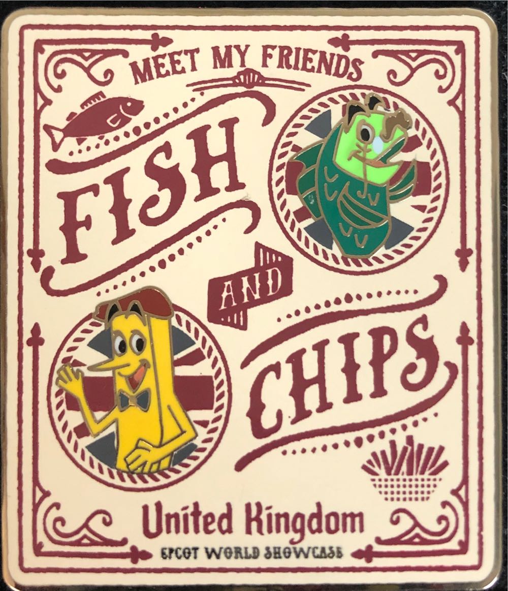 Epcot World Showcase UK Fish And Chips - Disney Pin pin collectible [Barcode 400934113522] - Main Image 2