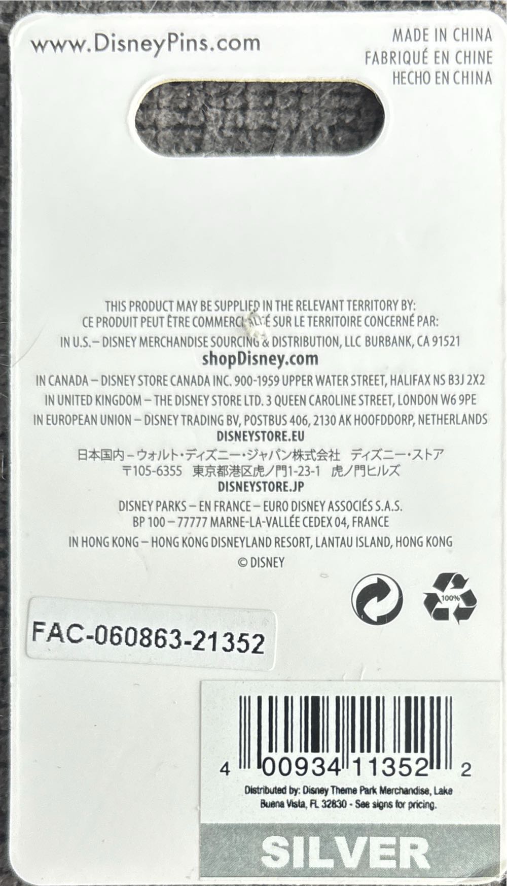 Epcot World Showcase UK Fish And Chips - Disney Pin pin collectible [Barcode 400934113522] - Main Image 4