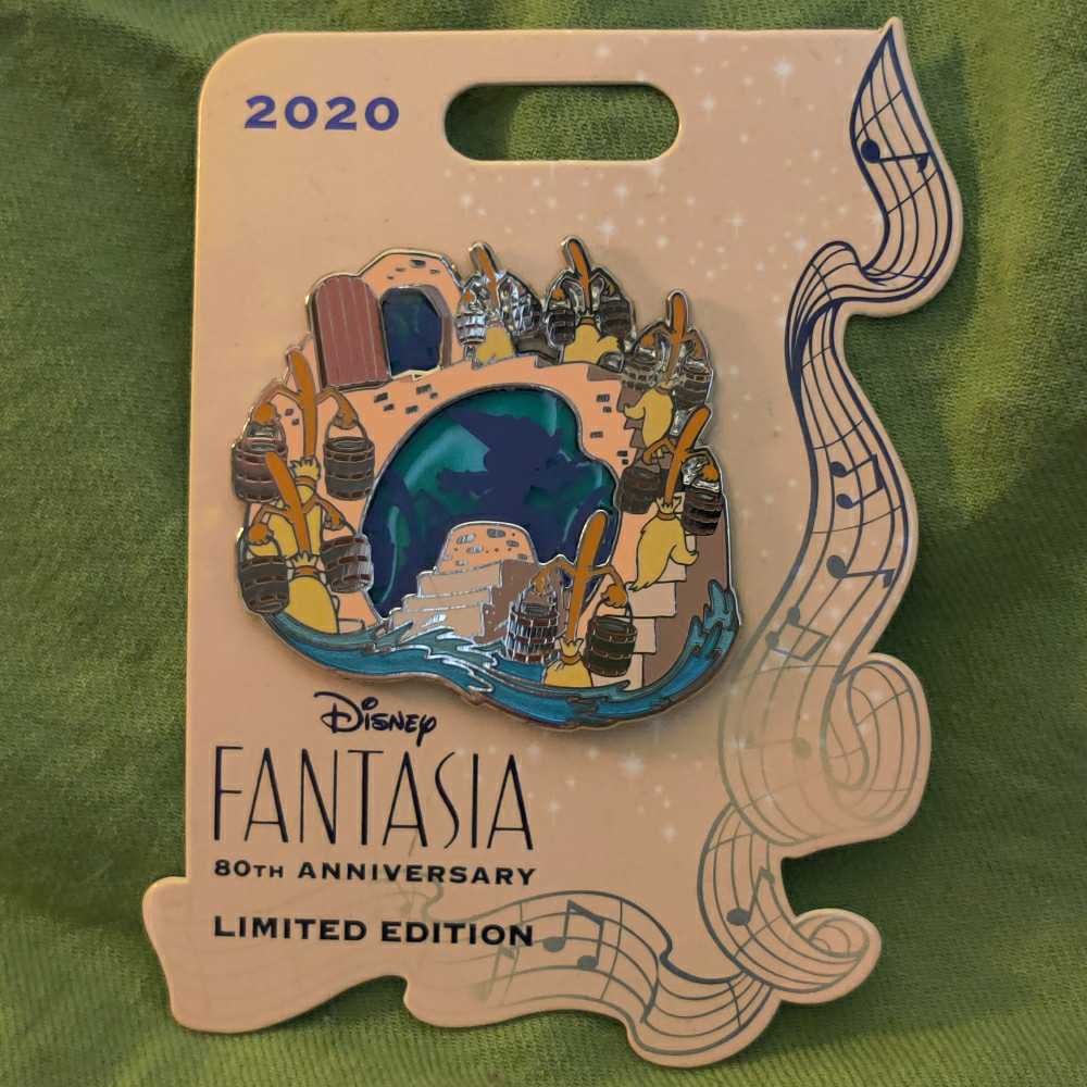 Fantasia 80th Anniversary Sorcerer Brooms - Disney Pin - Trading pin collectible [Barcode 400926563434] - Main Image 2
