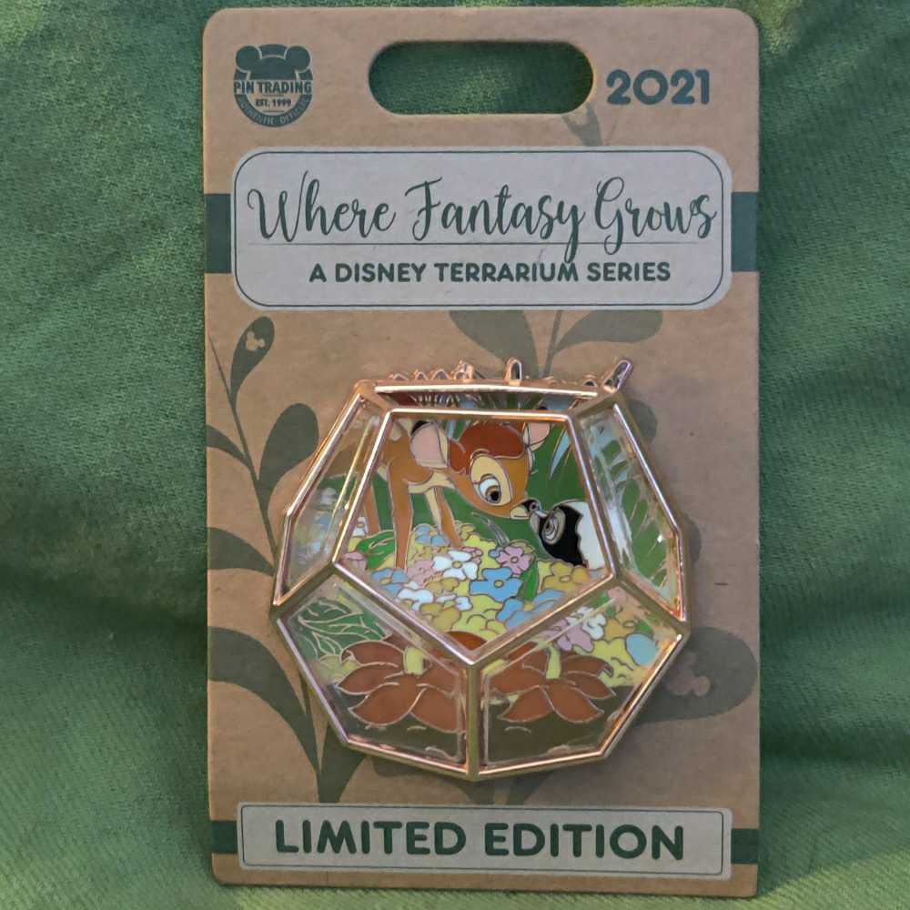 Where Fantasy Grows: 01, Bambi And Flower - Disney Pin - Trading pin collectible [Barcode 400928813476] - Main Image 2