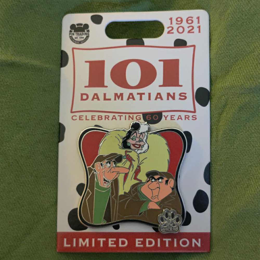 101 Dalmatians 60th Anniversary Cruella - Disney Pin - Trading pin collectible [Barcode 400929013356] - Main Image 2