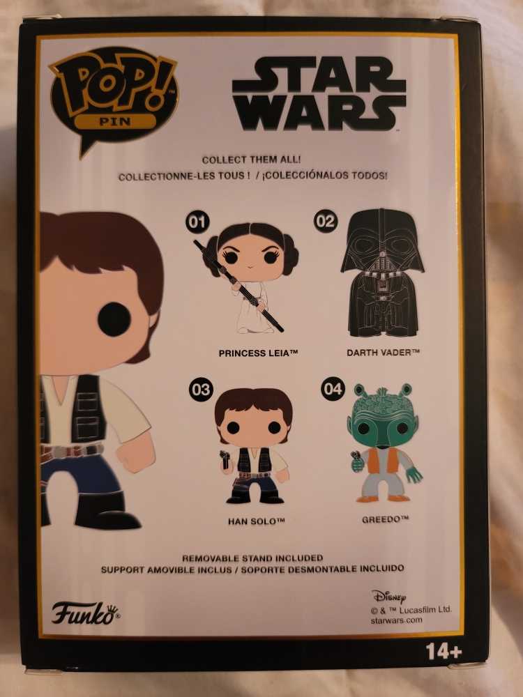 Han Solo - Funko pin collectible [Barcode 671803306356] - Main Image 2