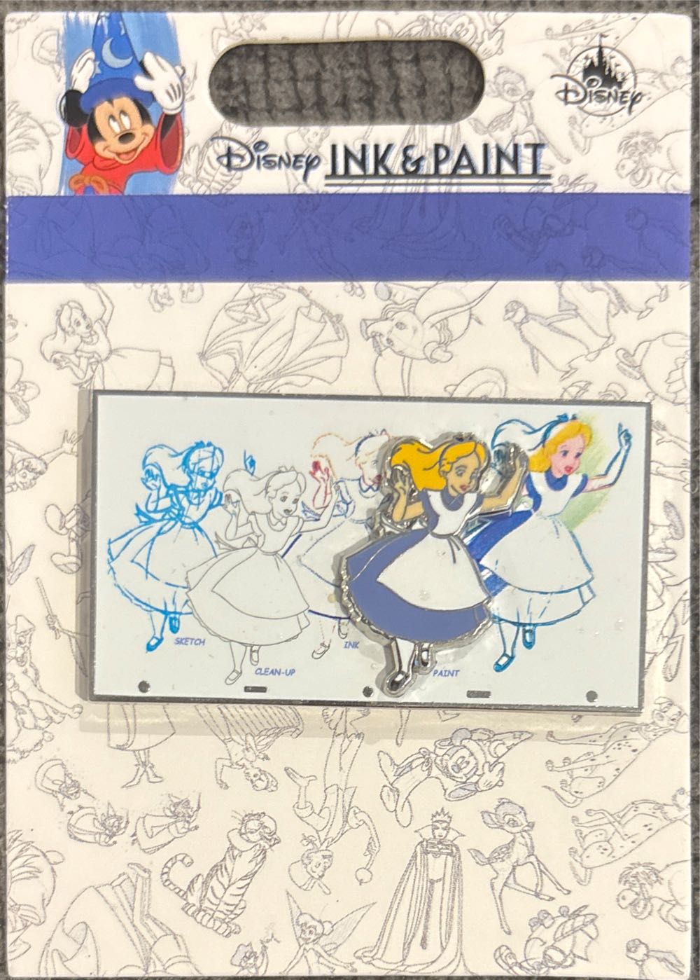 Alice In Wonderland Ink And Paint - Disney Pin Trading pin collectible [Barcode 400917113754] - Main Image 3