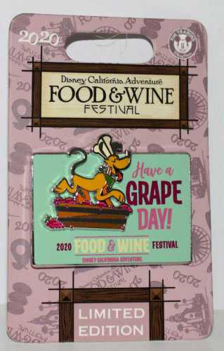 2020 Disney California Adventure Food & Wine Festival Pluto - Disney Pin - Trading pin collectible - Main Image 2