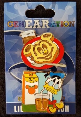 GenEARation D Eat Breakfast - Mickey Waffles  pin collectible - Main Image 2