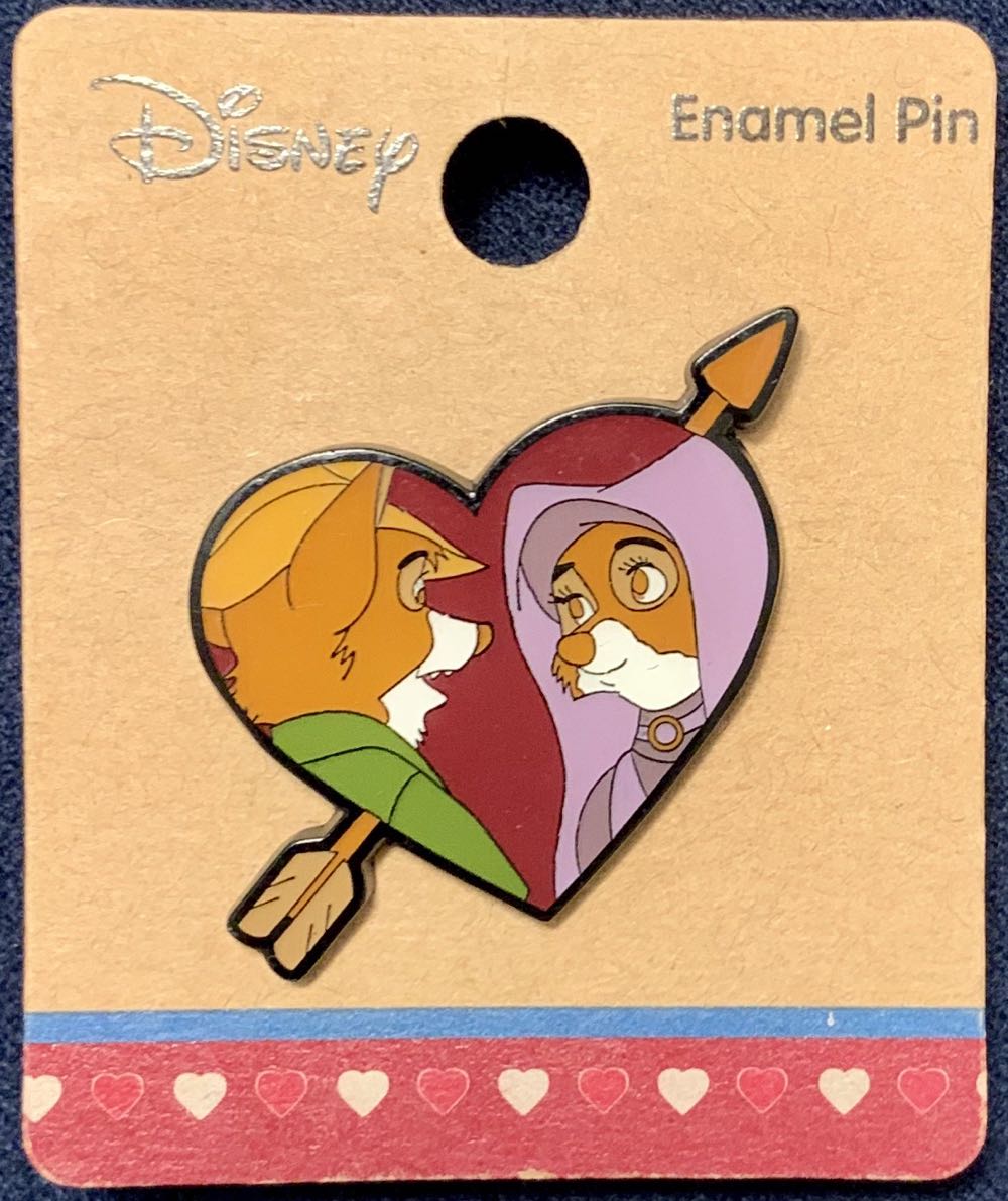 Robin Hood & Maid Marian Heart  pin collectible - Main Image 2