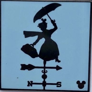 Weathervane - Mary Poppins - Hidden Mickey 2019 pin collectible - Main Image 1