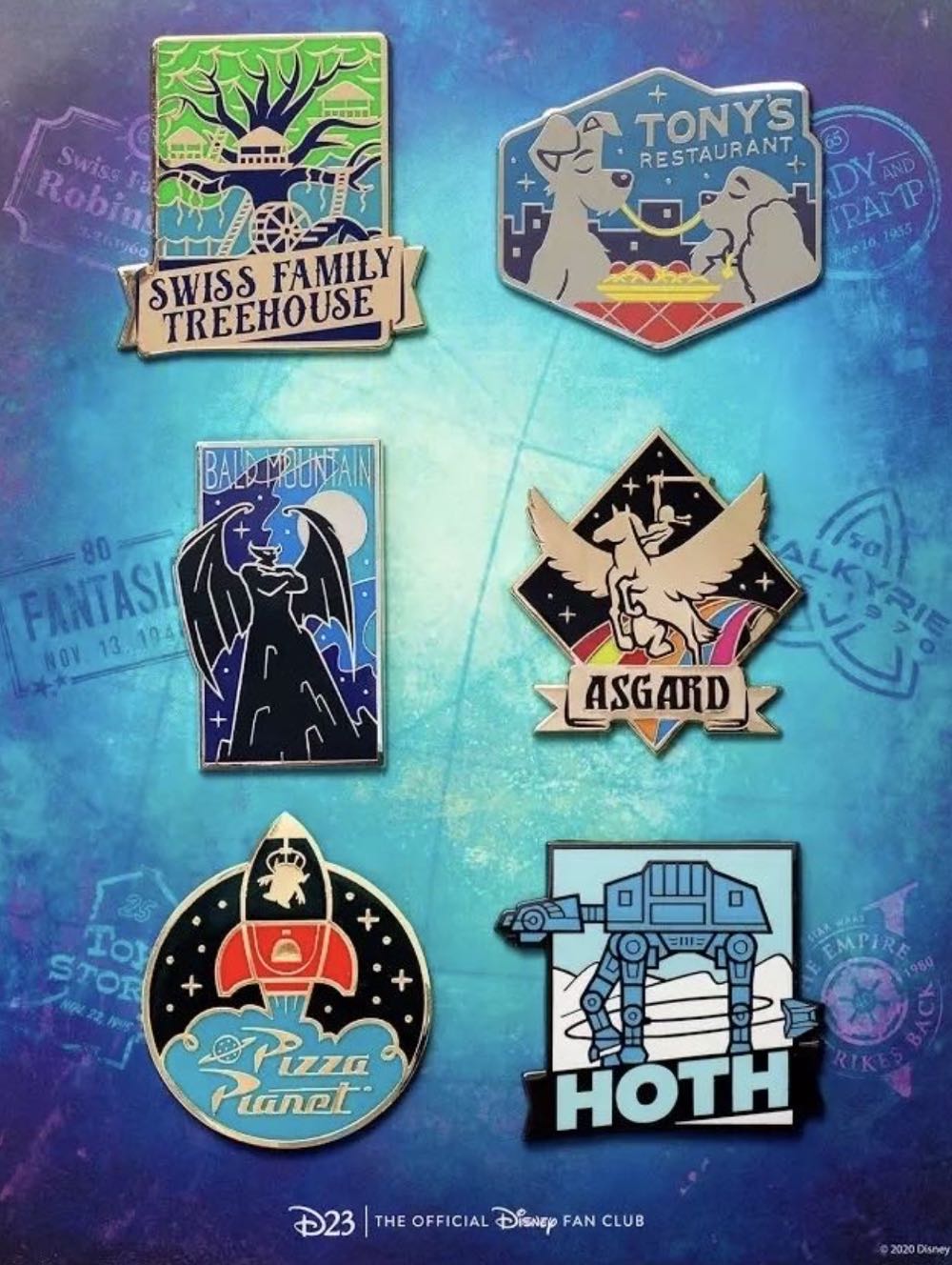 Vintage Travel Logos - Asgard  pin collectible - Main Image 2