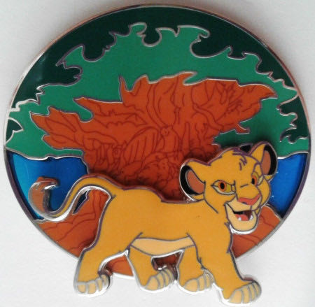 Annual Passholder Quarterly Series 2020 - Simba And The Tree Of Life - Pin On Pin pin collectible - Main Image 1