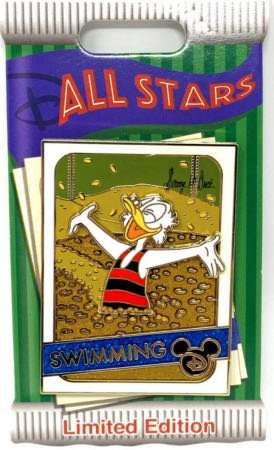 Trading Cards: Swimming - Scrooge McDuck - Pin On Pin pin collectible - Main Image 2