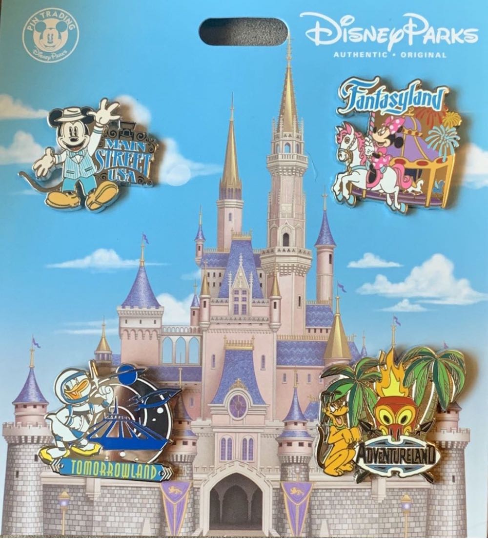 Mickey and Friends Four Lands Set - Donald  pin collectible - Main Image 2