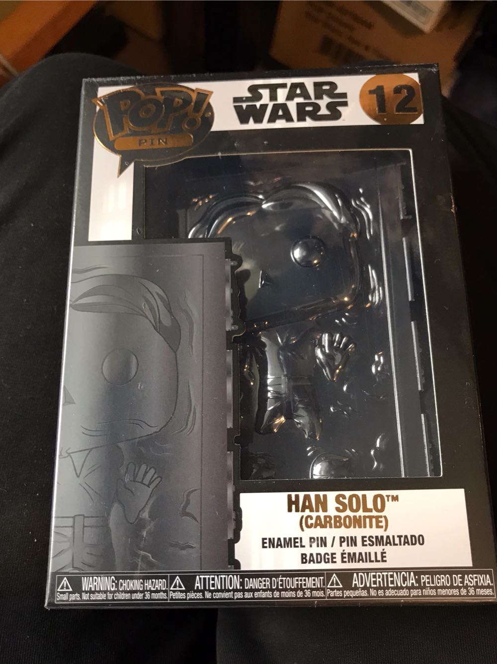 Funko Pop! Pins: SW Han Solo In Carbonite - Enamel Pin pin collectible [Barcode 671803362437] - Main Image 2