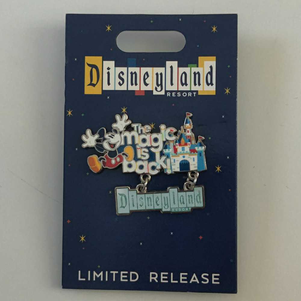 The Magic Is Back Disneyland Resort Mickey And Castle - Disney Pin - Trading pin collectible [Barcode 400940516720] - Main Image 2