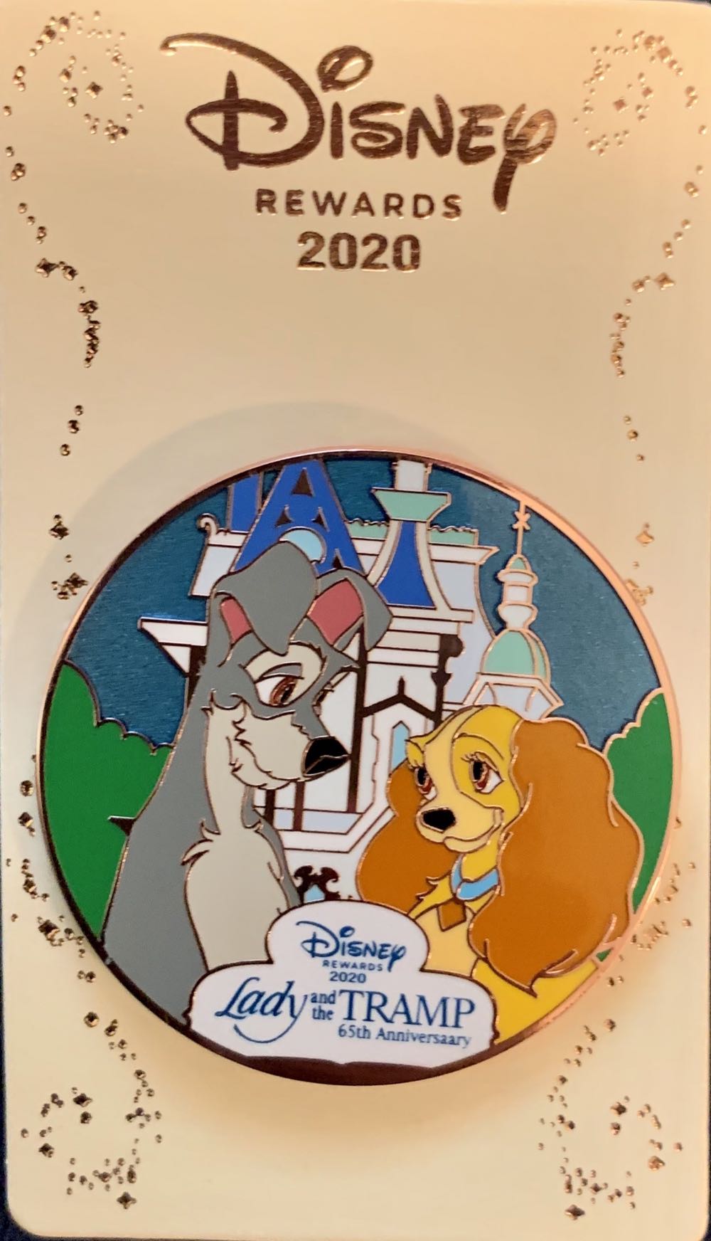 Disney® Visa® Cardmember Exclusive - Lady and the Tramp 65th Anniversary - Glitter pin collectible - Main Image 2