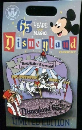 Disneyland 65th Anniversary - King Arthur’s Carrousel - Slider pin collectible - Main Image 2