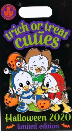 Halloween 2020 - Trick or Treat Cuties - Huey, Dewey, and Louie - Pin On Pin pin collectible - Main Image 2