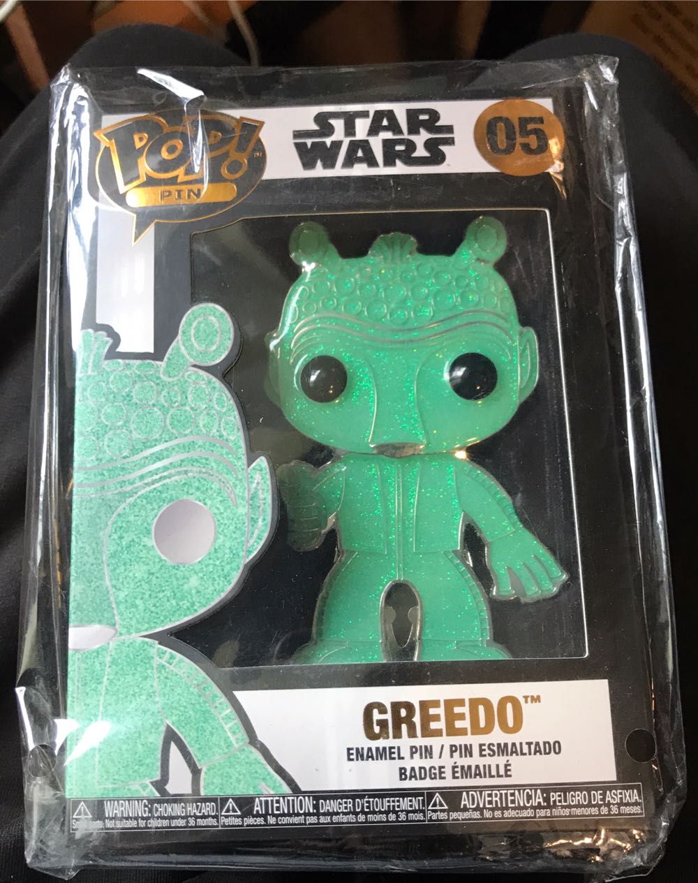 Greedo Green Glitter Chase Variant  pin collectible [Barcode 671803306370] - Main Image 2
