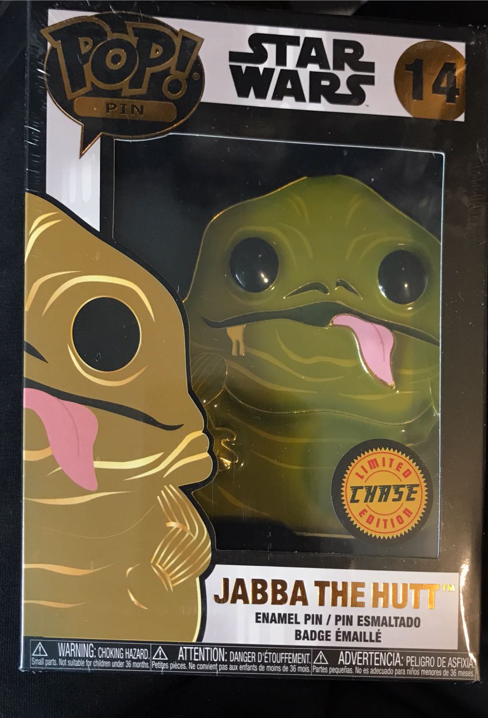 Jabba The Hut Limited Edition Chase - POP! Pins pin collectible [Barcode 671803362567] - Main Image 2