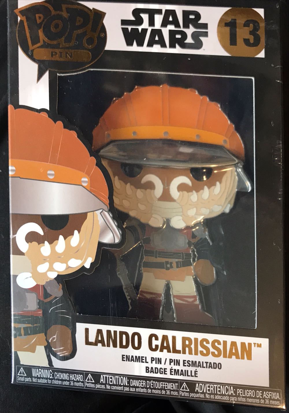 Lando Calrissian - POP! Pins pin collectible [Barcode 671803362451] - Main Image 2