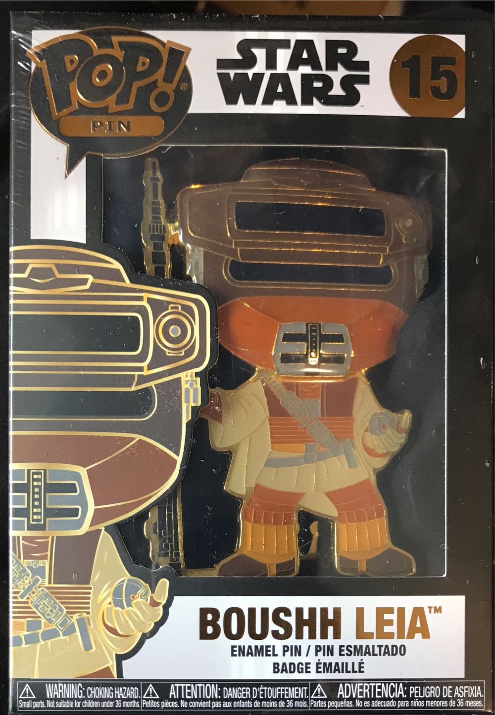 Boushh Leia - Funko Pop! Pin pin collectible [Barcode 671803362468] - Main Image 2