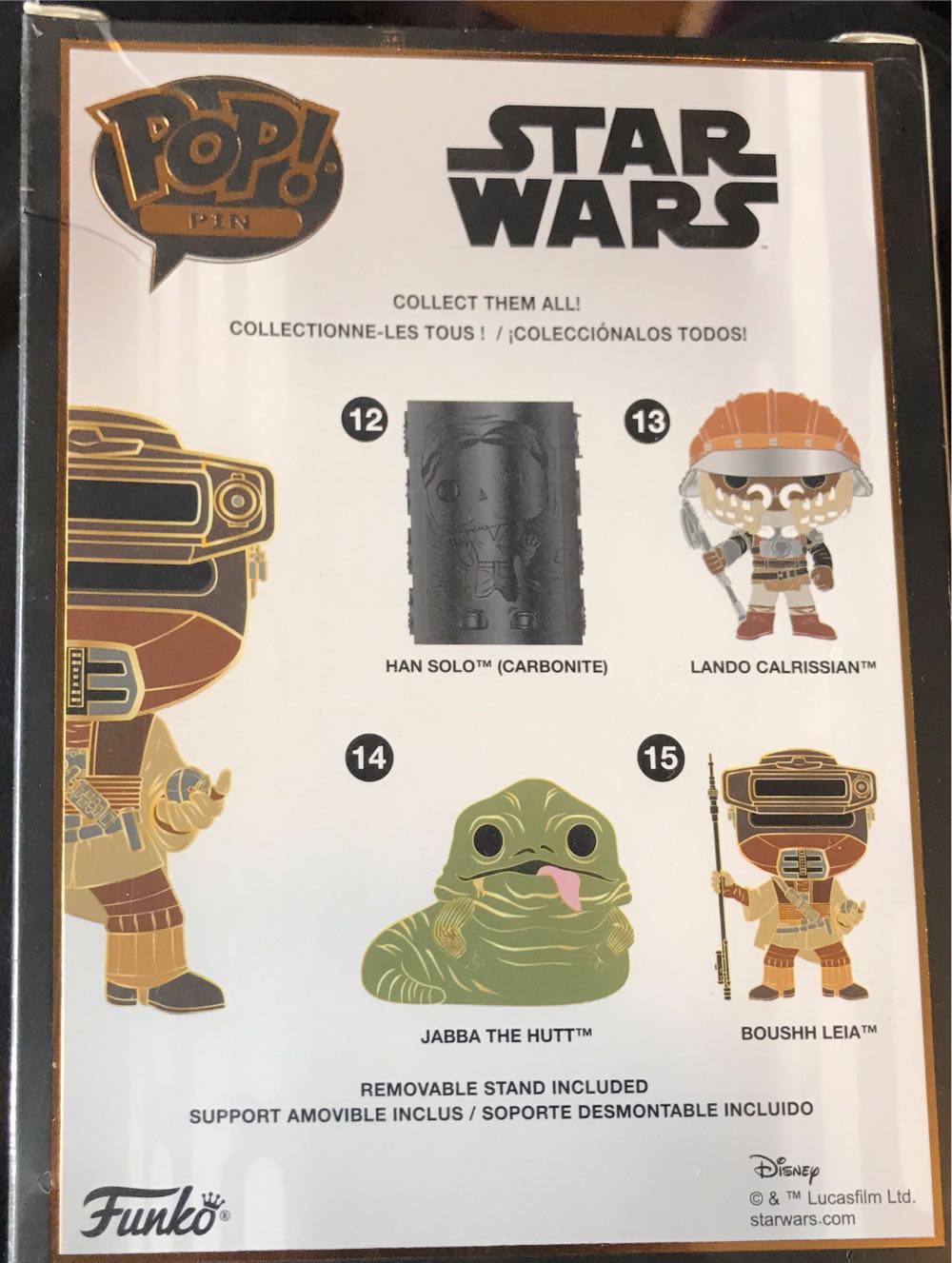 Boushh Leia - Funko Pop! Pin pin collectible [Barcode 671803362468] - Main Image 3