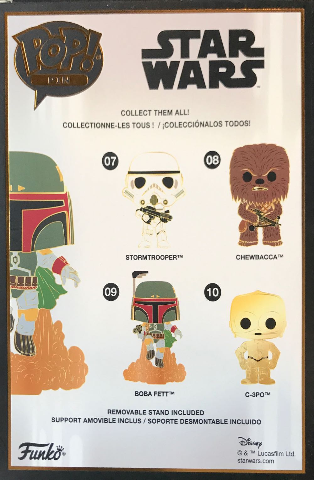 Boba Fett - Enamel Pin pin collectible [Barcode 671803318427] - Main Image 3