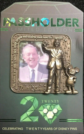 Celebrating 20 Years Pin Event - We believe in our idea... - Annual Passholder Exclusive - Bas-relief pin collectible - Main Image 2