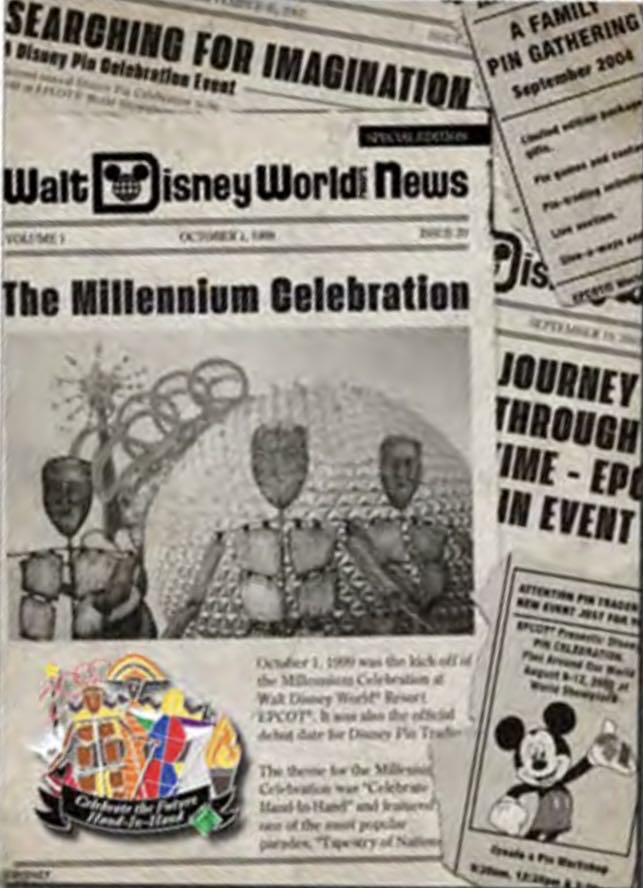 Celebrating 20 Years Pin Event - Extra! Extra! Series - 2000-2004 (Millennium Celebration) - Jewel pin collectible - Main Image 2