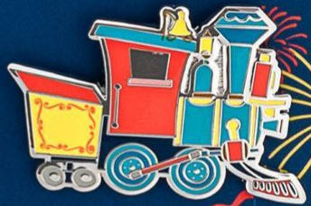 Disneyland 65th Anniversary - Attractions 4 Pin Set - Railroad pin collectible - Main Image 1