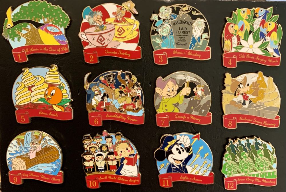 12 Days of Christmas Mystery Pin Collection 2020 - 7 Dwarfs a Mining  pin collectible - Main Image 4