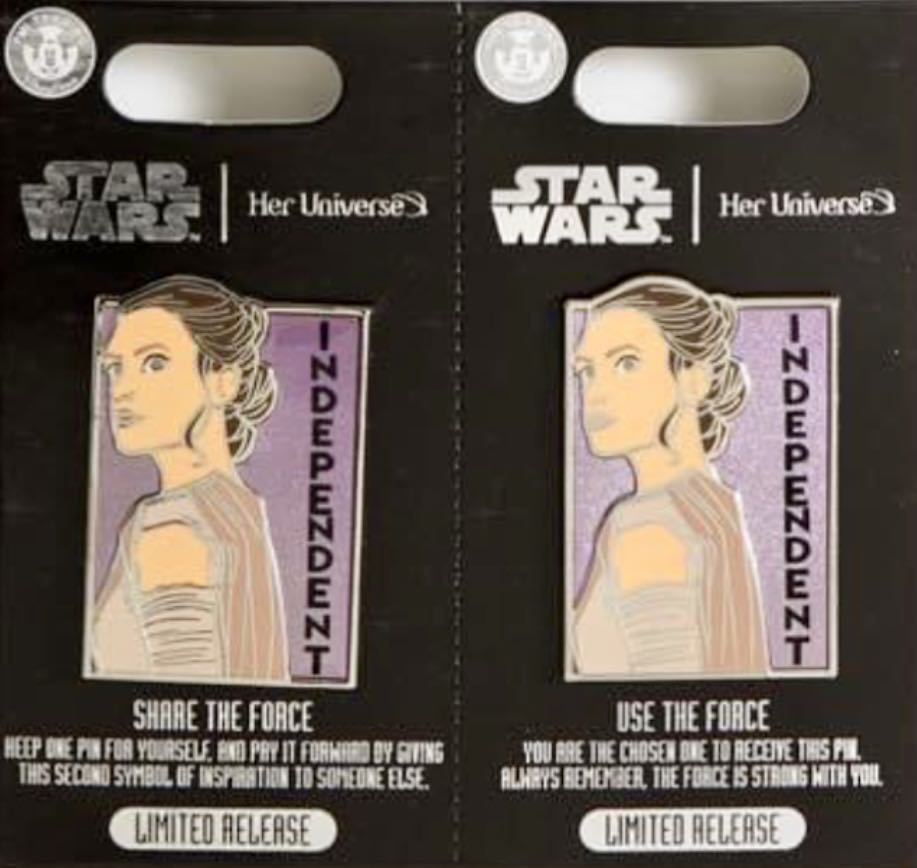 Share the Force, Use the Force Women’s Day Star Wars Set - Rey - Glitter pin collectible - Main Image 2