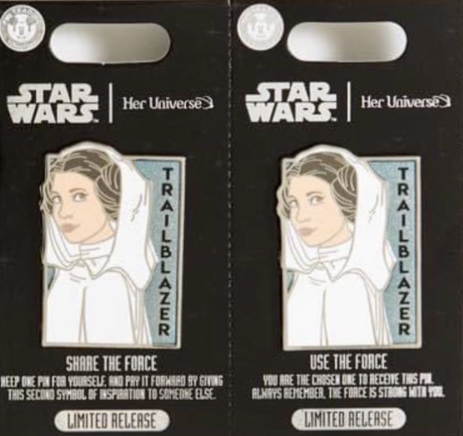 Share the Force, Use the Force Women’s Day Star Wars Set - Princess Leia Organa - Glitter pin collectible - Main Image 2