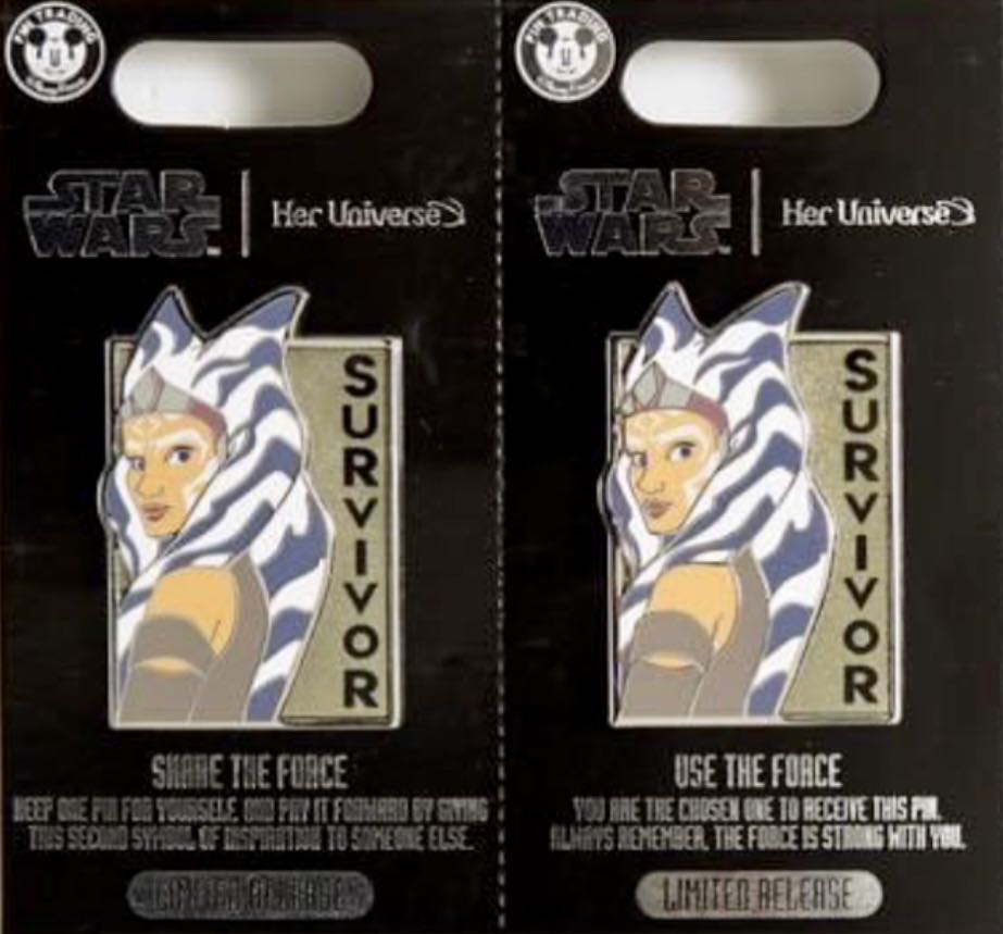 Share the Force, Use the Force Women’s Day Star Wars Set - Ahsoka Tano - Glitter pin collectible - Main Image 2