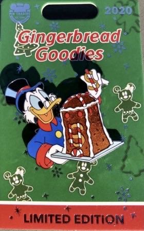Gingerbread Goodies - Scrooge McDuck - Glitter pin collectible - Main Image 2