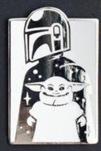 The Mandalorian - The Child and Mando - Pin Kings - Black And White pin collectible - Main Image 1