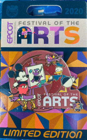 EPCOT International Festival of the Arts 2021 - Mickey and Friends - Pin On Pin pin collectible - Main Image 2