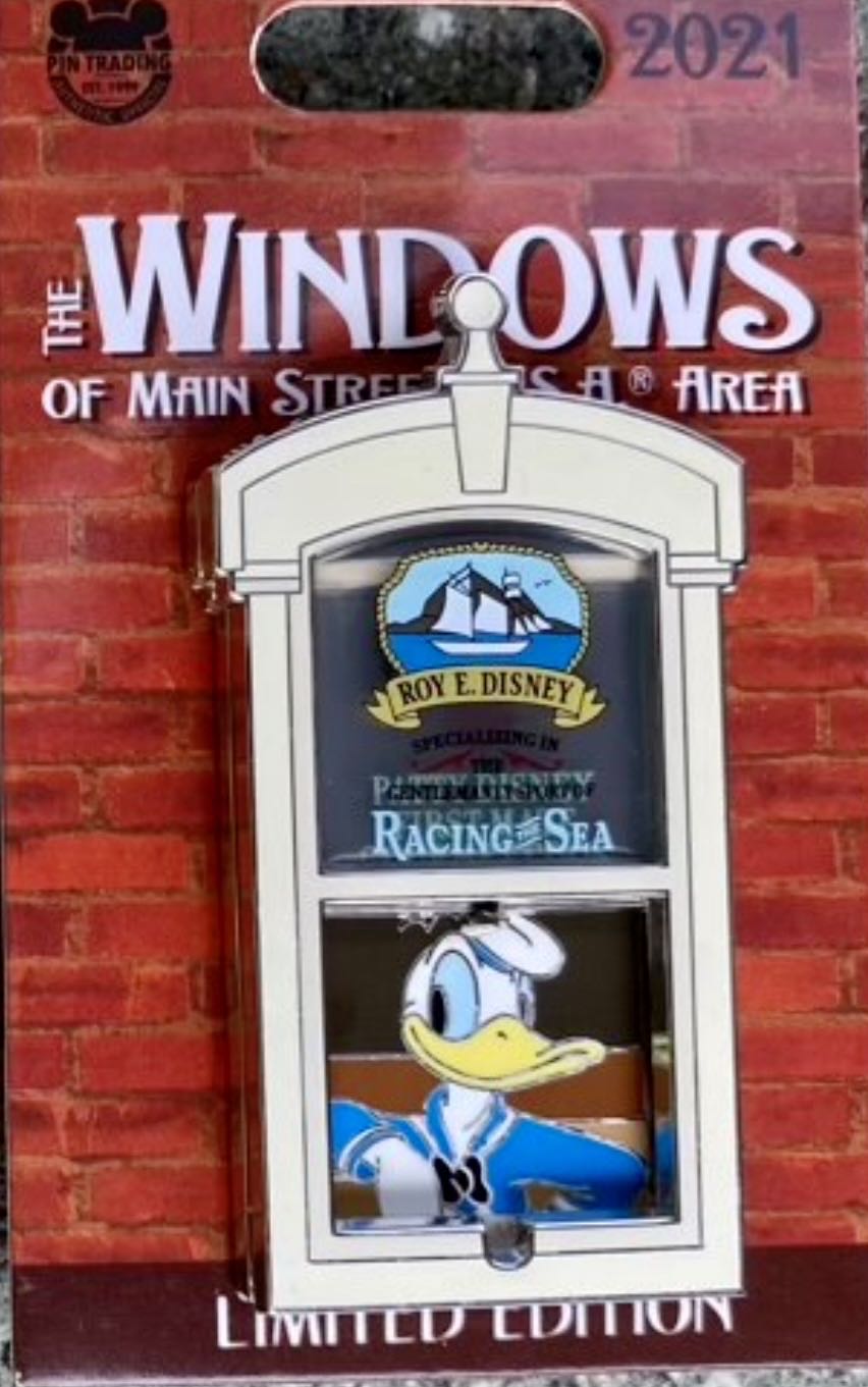 Windows of Main Street USA - Peregrina (Donald) - Slider pin collectible - Main Image 2