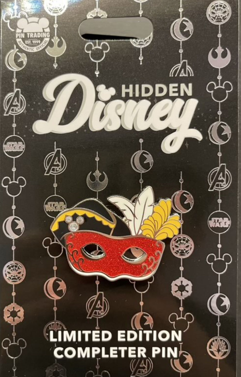 Carnevale Masks - 2020 Hidden Disney Series 1 - Mickey - Super Completer - Glitter pin collectible - Main Image 2