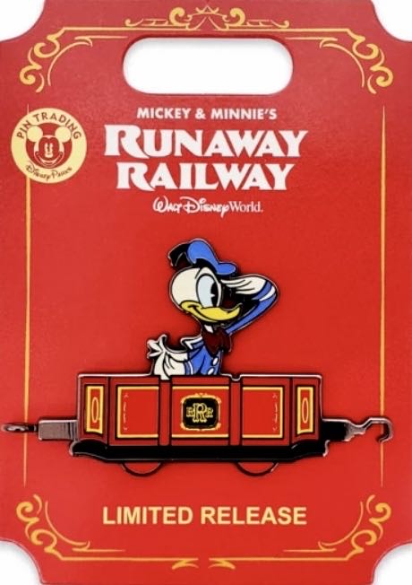 Mickey & Minnie’s Runaway Railway Train - Donald  pin collectible - Main Image 2