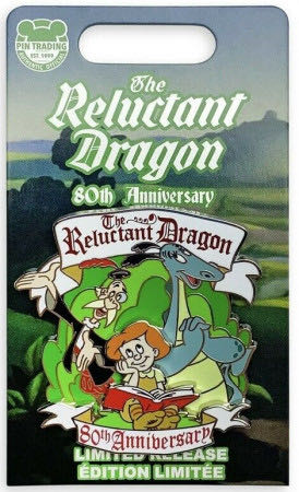 The Reluctant Dragon 80th Anniversary - Sir Giles, Dragon & The Boy - Pin On Pin pin collectible - Main Image 2