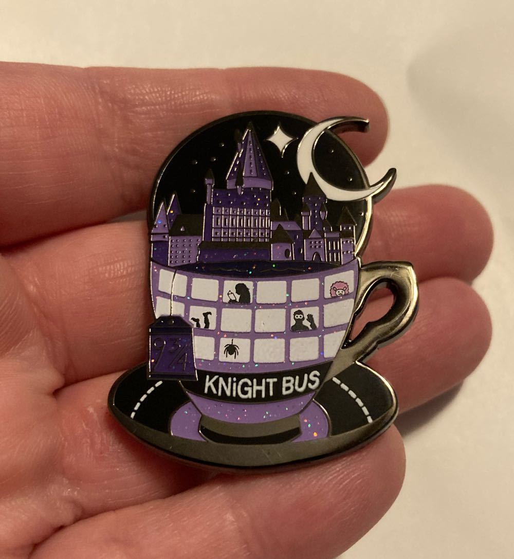 Teacup, Knight Bus (Black Nickel)  pin collectible - Main Image 2