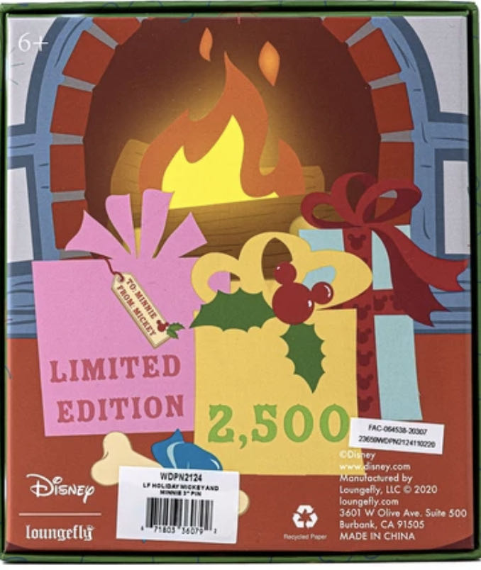 Holiday Mickey And Minnie (Loungefly 3 Inch) - Slider pin collectible - Main Image 3