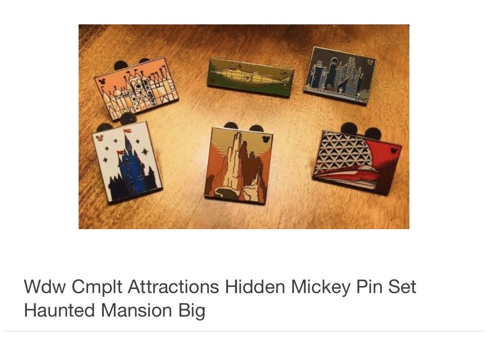 2019 Disney Hidden Mickey Pin Ride Attractions It’s A Small World 3 Of 6 - Hidden Mickey Series pin collectible - Main Image 2